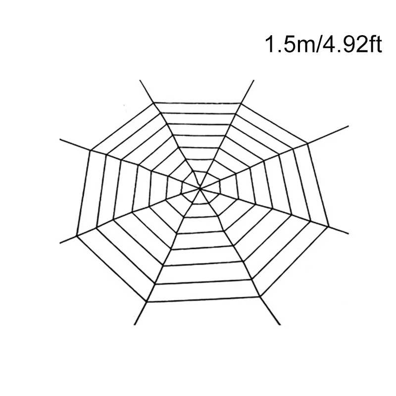 1 Stück riesiges Spinnennetz, Halloween-Dekoration, Innenhof und Rasen, Spinnennetz, Terror, Hofdekoration, Design