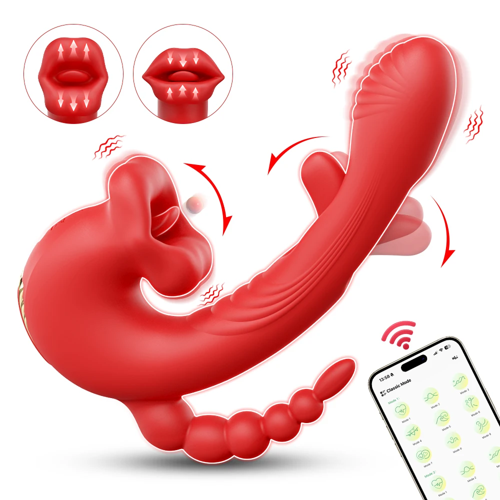 Women Telescopic Vagina Masturbation Sex Toys Rabbit Vibrator For Women Clit Clitoris Stimulator G-Spot Vibrating Adult Sex Toy_voghion.com