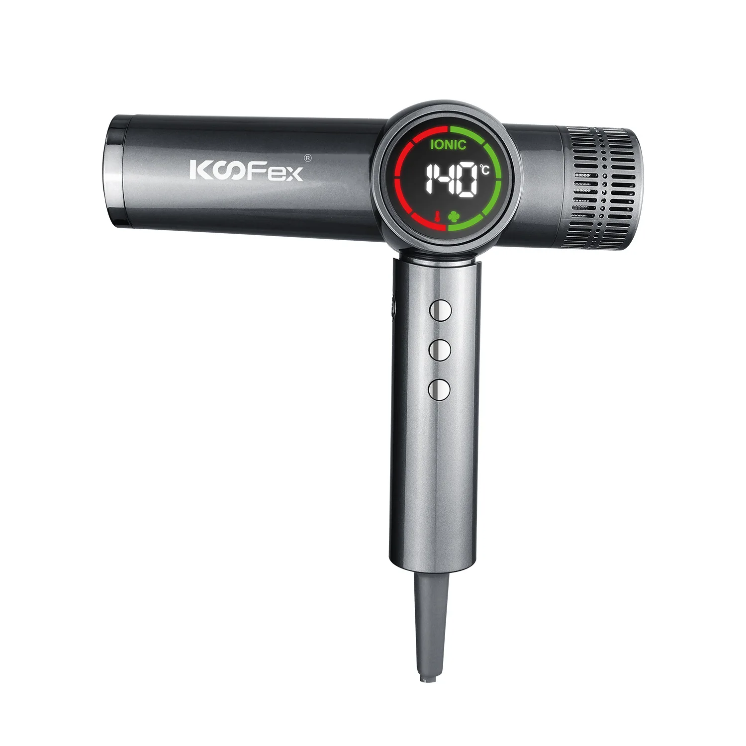 

KooFex high-speed brushless hair dryer is a high-power negative ion constant-temperature silent hair drying tool with a hot air