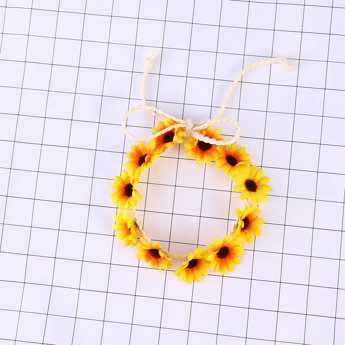 

6 Pcs Daisy Headwear Women Headband Flower Hairband Headgear Hoop Headdress Seaside Women's Headbands