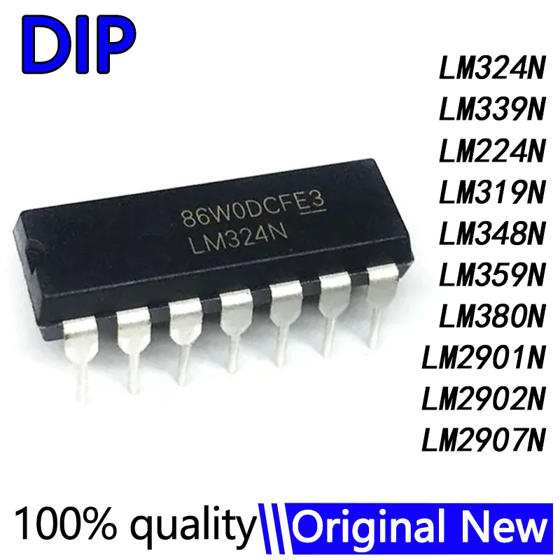 10Pcs/Lot LM324N LM324 DIP-14 LM339N LM339 LM224N LM319N LM348N LM359N LM380N LM2901N LM2902N LM2907N LM224 DIP-16 LM2901 LM2902