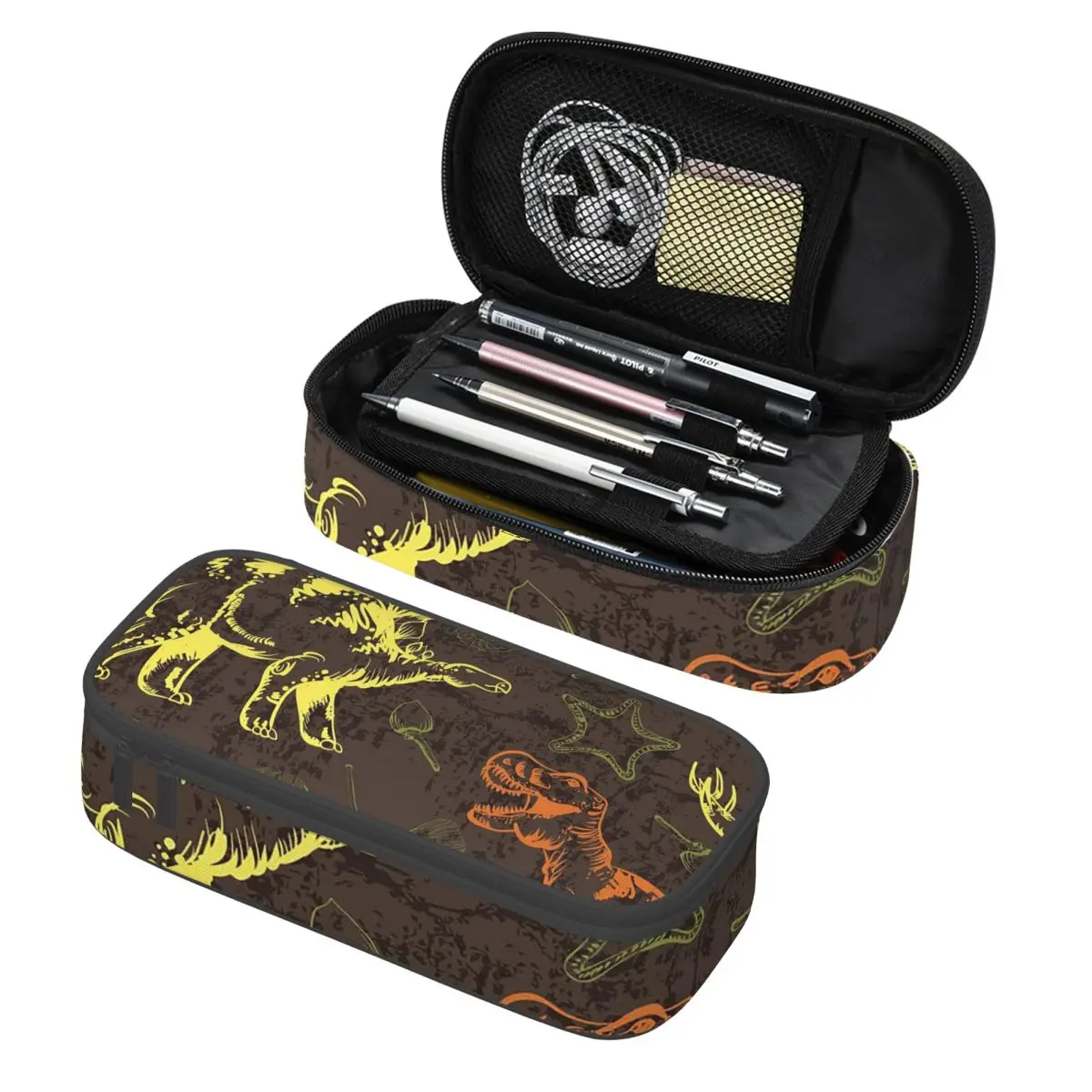 

Colorful Jurassic Dinosaur Pencil Case Pen Holder Storage Stationery Supplies Large Capacity Pen Box Pencil Bag for Students