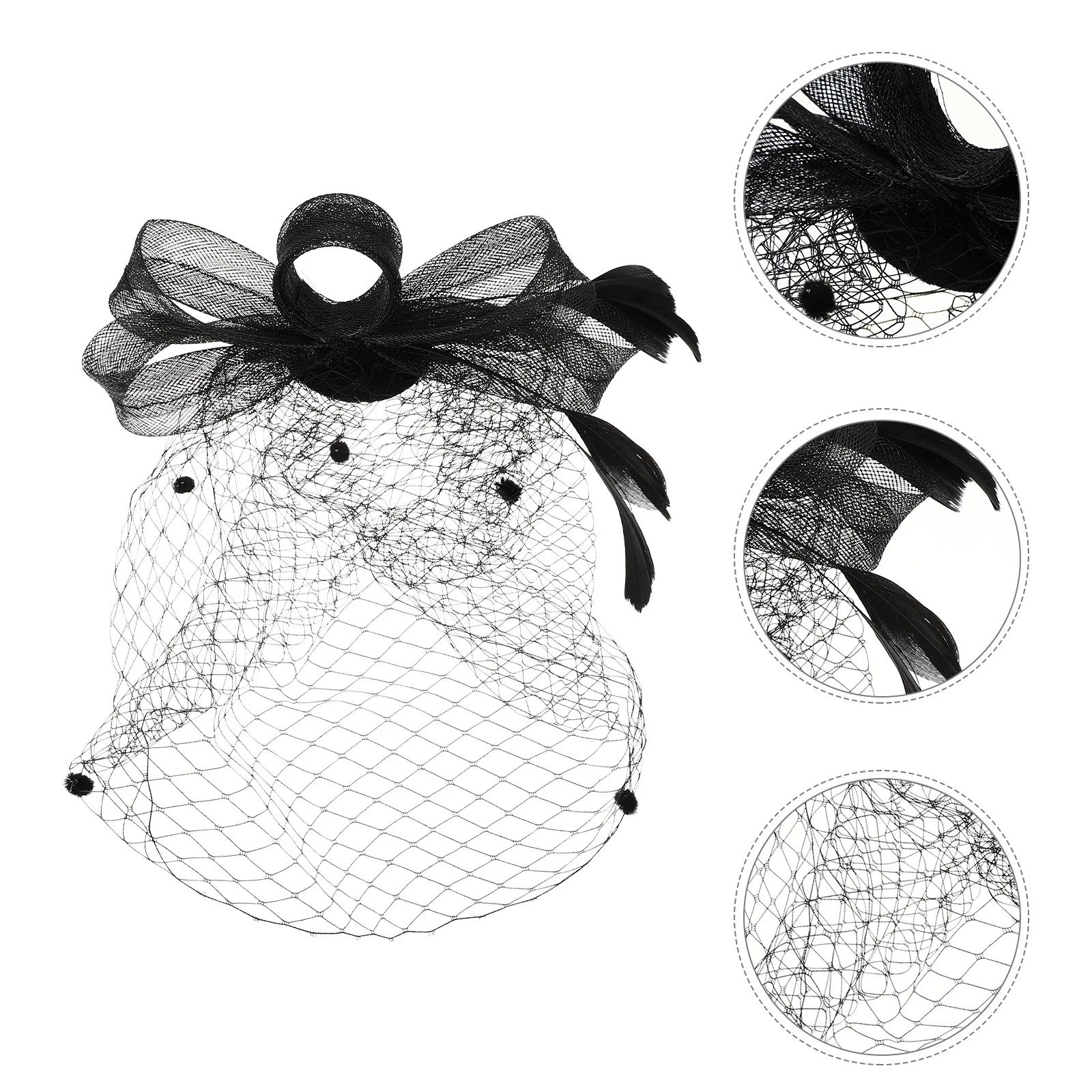 

Elegant Birdcage Veil Wedding Veil Fascinator Durable Mesh Bridal Hair Accessory Tea Party Hat Fascinator Hat Tea Hats for Women
