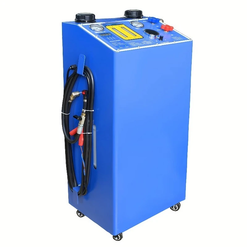Automobile cooling system cleaning and replacement machine heating tank pulse cleaning, brake fluid replacement machine function