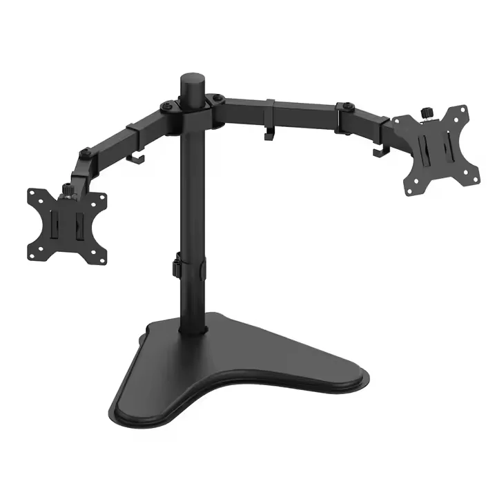 

Hot Sale 10"-32" Free Standing Desktop Monitor Stand Dual Monitor Mounts Bracket Monitor Desk Mount Arm with Stand Base