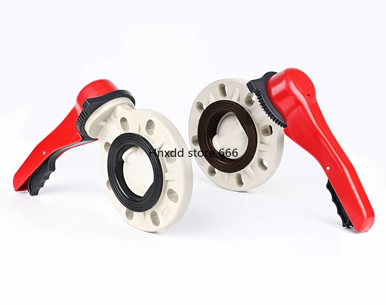 Handle Butterfly Valve Clip-on Manual Quick Fit Sealing Ring