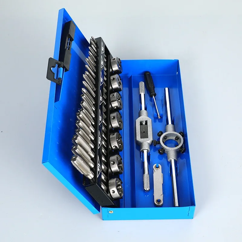 30-Piece wire tapping die tin blue box