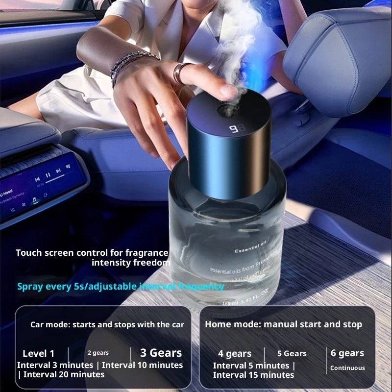 

Auto Electric Aroma Diffuser Essential Oil Car Air Freshener Auto Perfume Aromatherapy Ions Formaldehyde Air Cleaner Flavoring