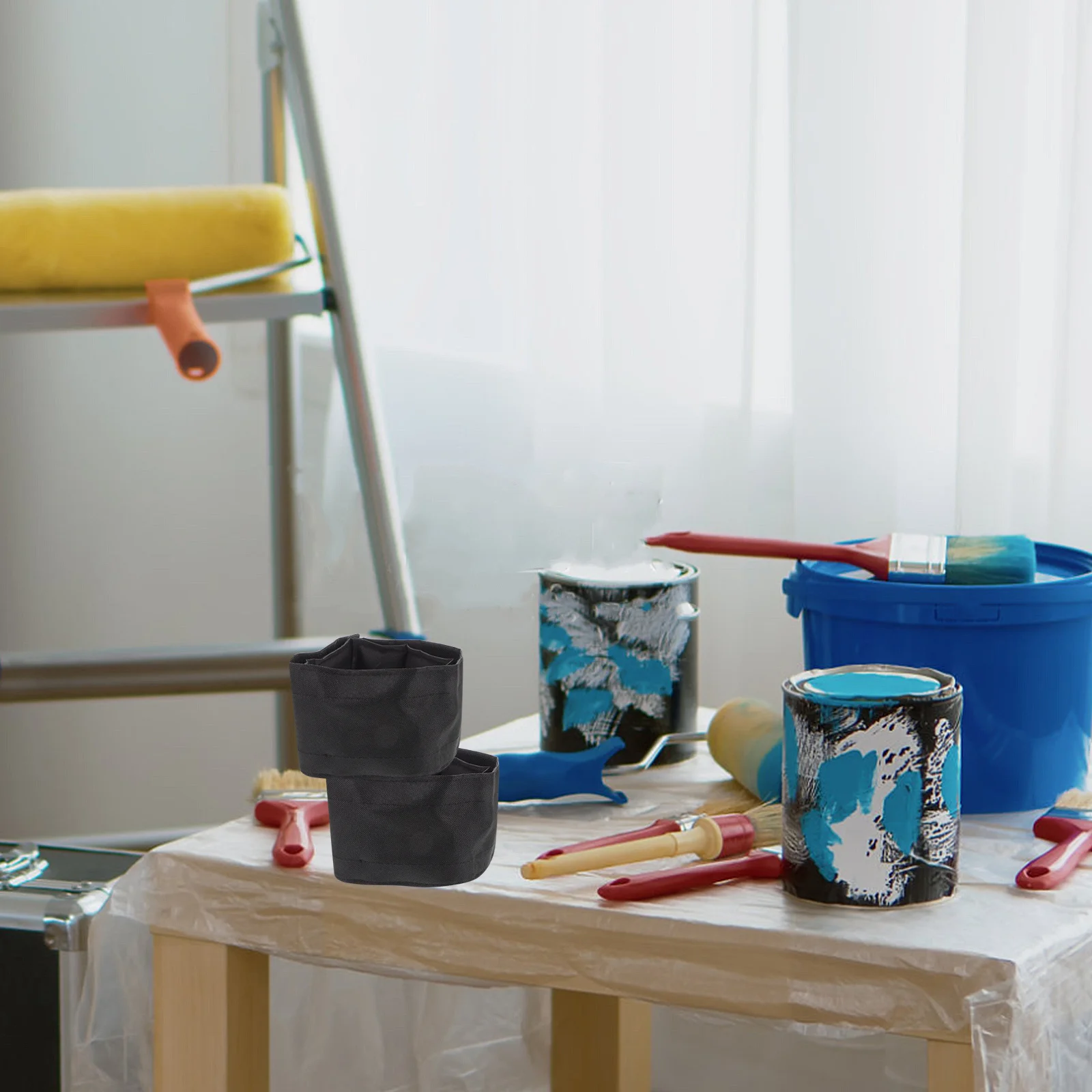 2pcs Adjustable Drywall Stilt Leg Bands Thick Padding Replacement Straps For Single-Leg Stilts Construction Renovation Tools