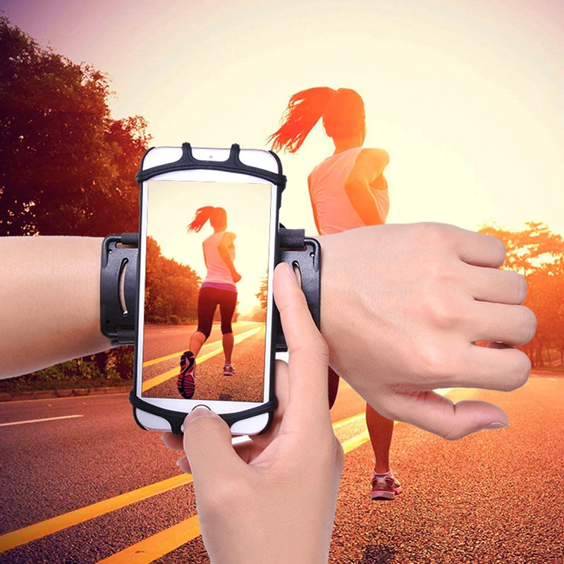 

Final Sale!Rotating Arm Strap Running Armband with Phone Holder for Outdoor Arm Phone Sports Bag