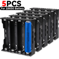 1/3/5Pcs 18650 Battery Storage Box DIY 3.7V Batteries Holder Container with Clip Pin 1x 2x 3x 4x Slot For 18650 Battery Box