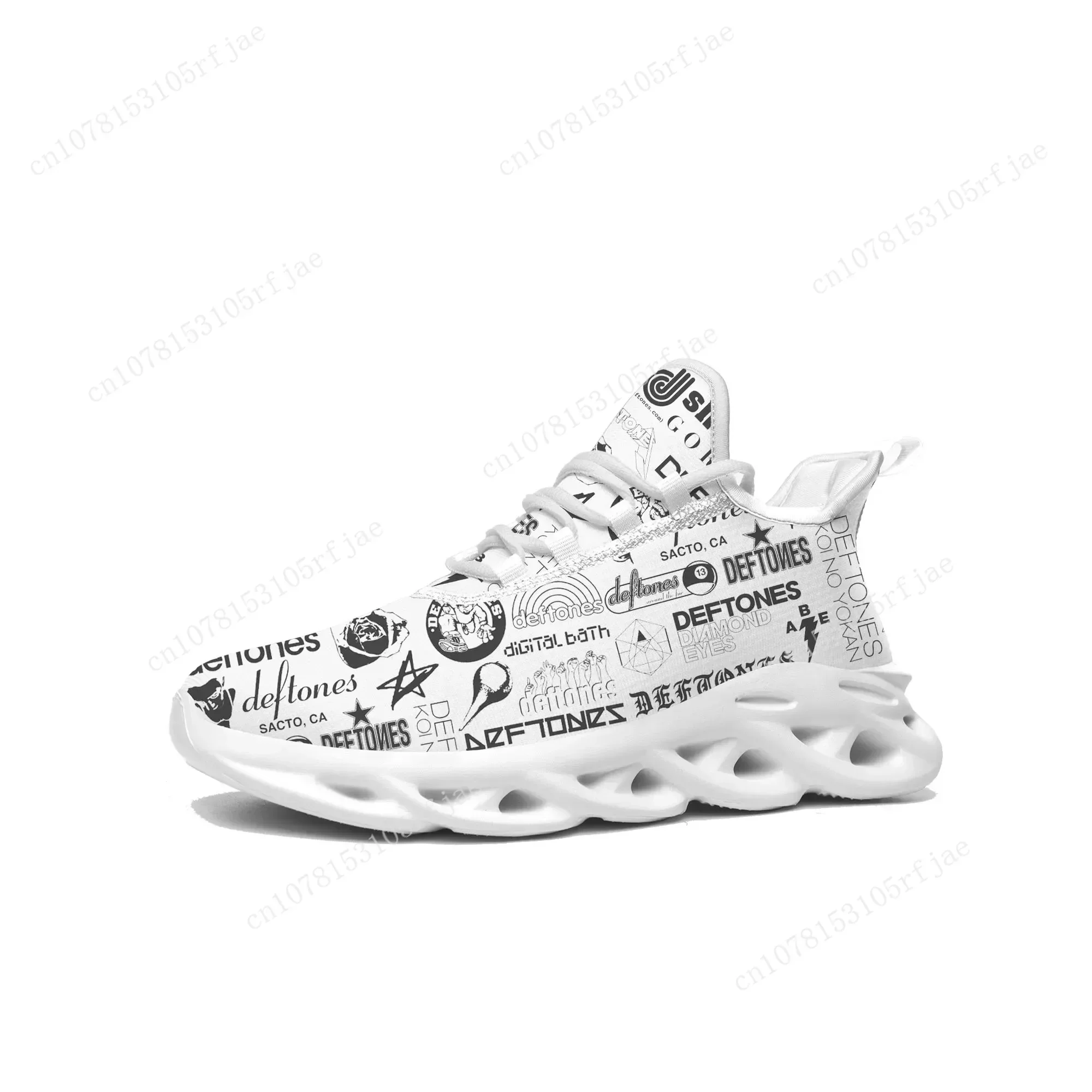 

Deftones Metal Art Rock Band Flats Sneakers Mens Womens Sports Running Shoe Sneaker Lace Up Mesh Footwear Tailor-made Shoe White