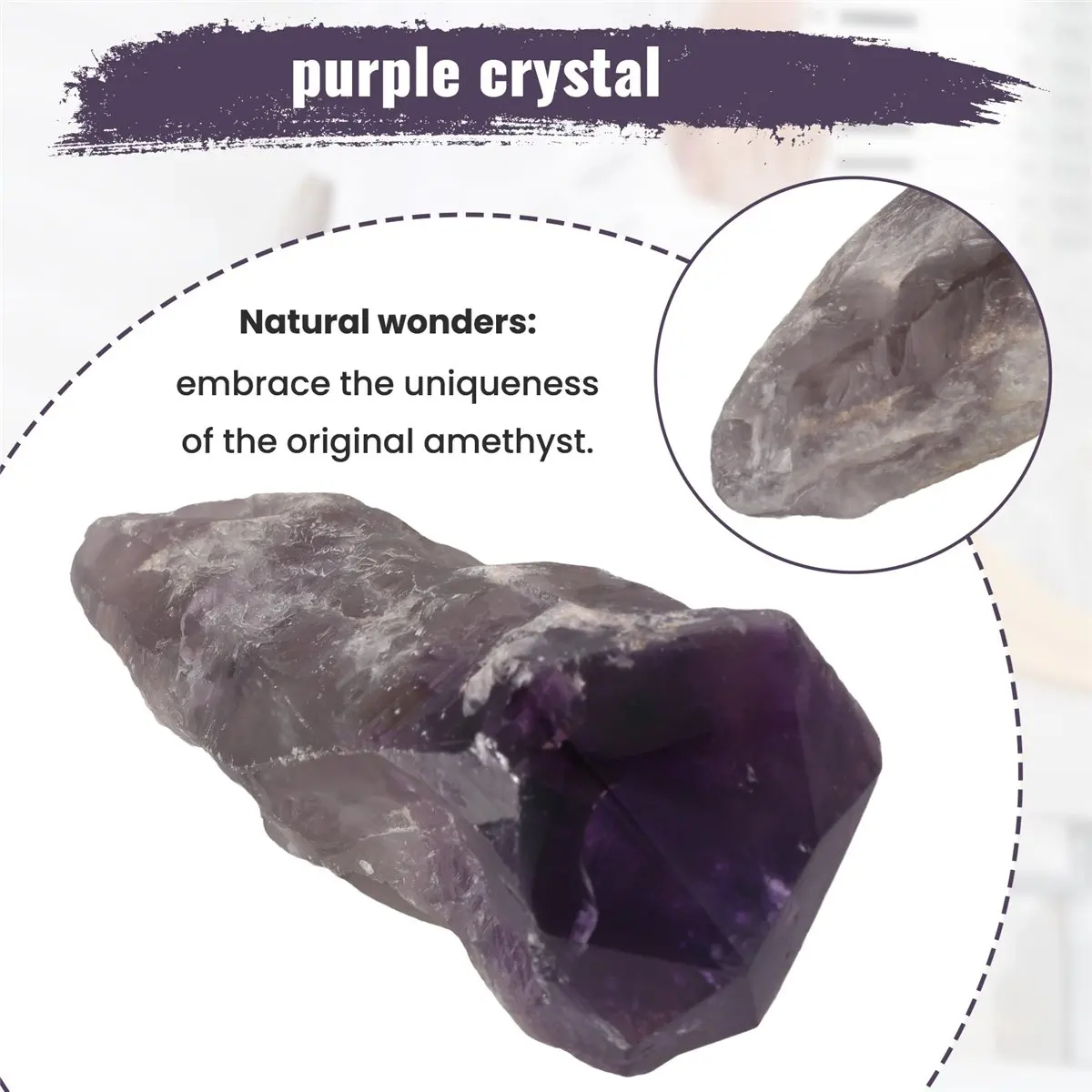 fitfit Uruguayan Amethystcrystal String Shi Yingstick-Home Decoration Mineral Specimen,