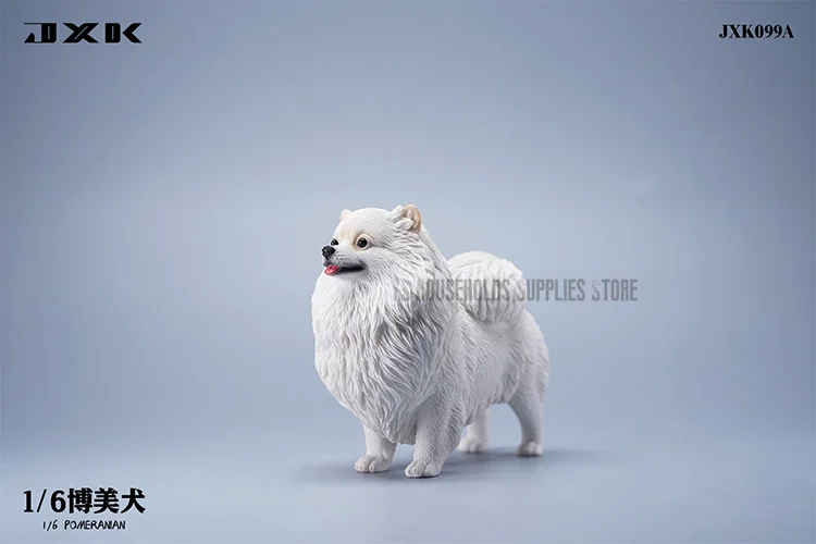 In Stock JXK JXK099 1/6 Creative Cute Animal Model Gift Simulated Mini Pomeranian Scene Accessories Fit 12