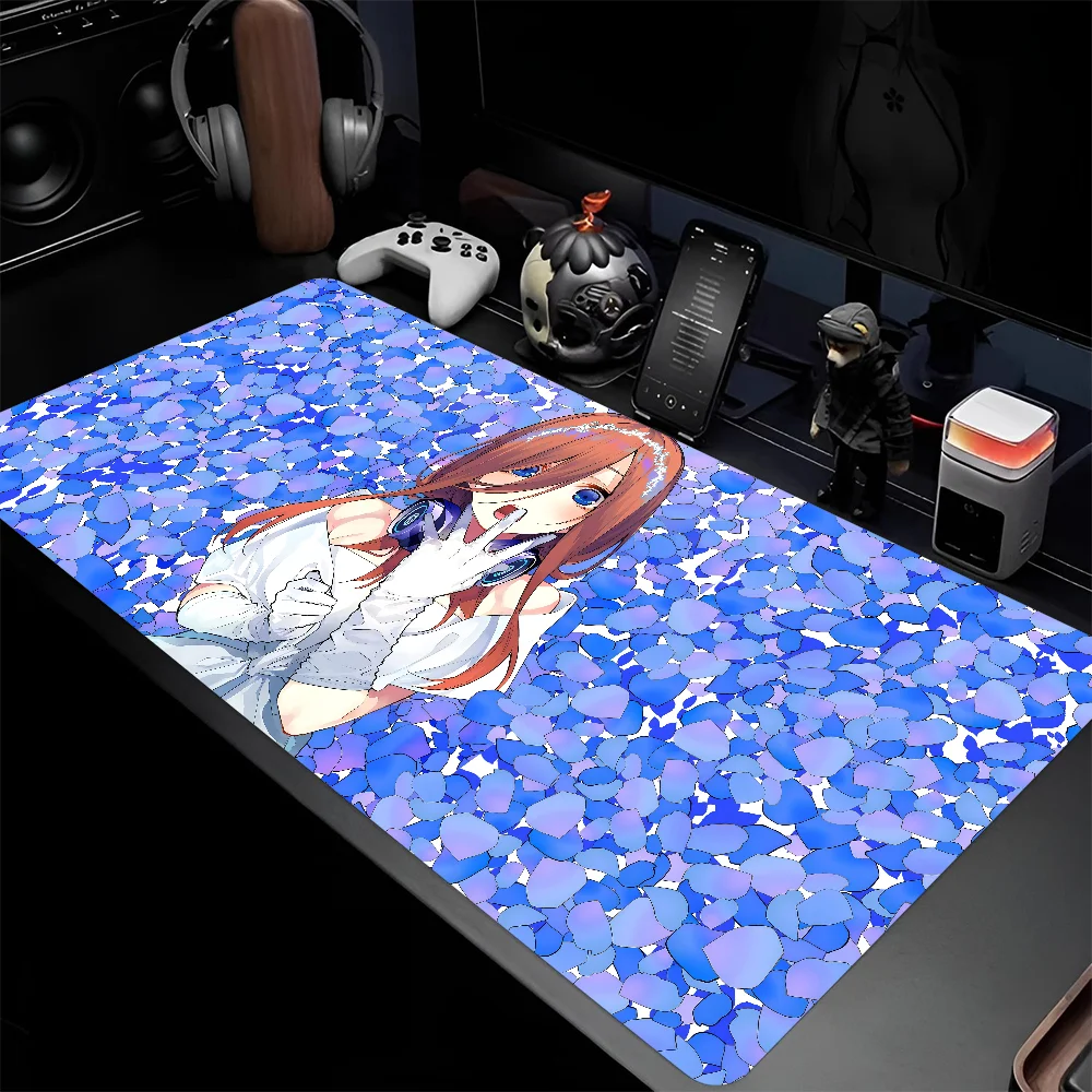 Anime The Quintessential Quintuplets Mousepad Large Gaming Mouse Pad LockEdge Thickened Computer Keyboard Table Desk Mat