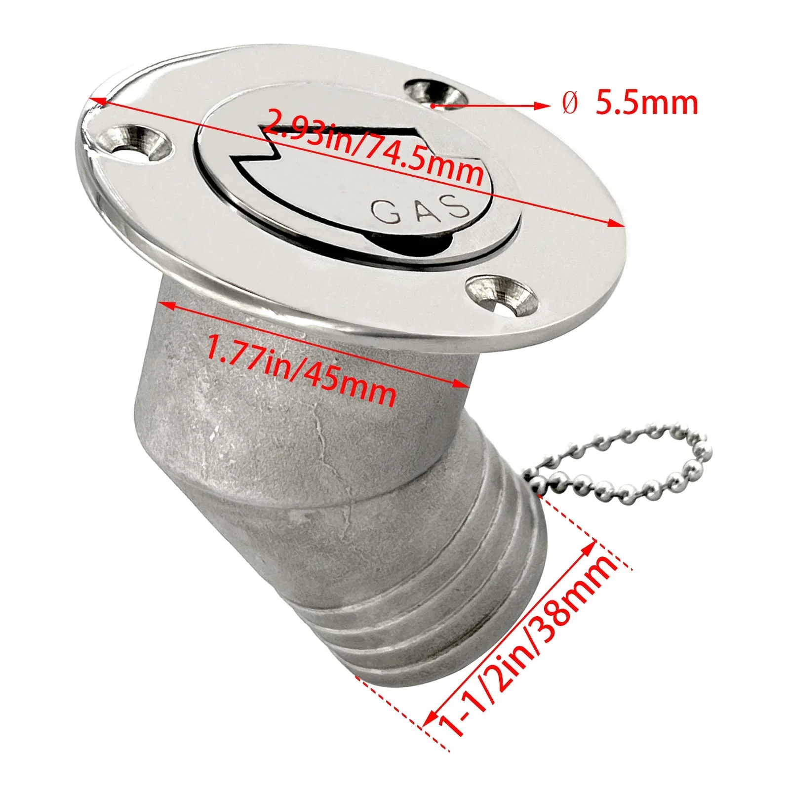 

JJ parts1.5 inch curved fuel tank body, fuel port, various sizes, remarks, marine yacht hardware accessories