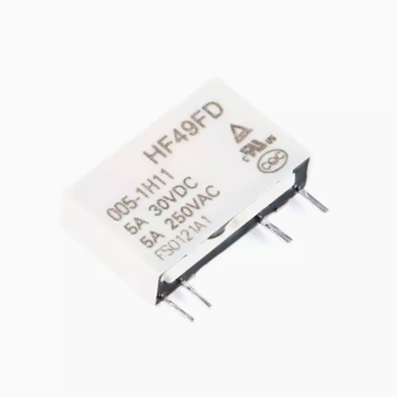 5pcs HK49FD Relay HF49FD-005-1H11 HF49FD-012-1H11 HF49FD-024-1H11 5A 4PIN 5V 12V 24V Miniature Power Relay