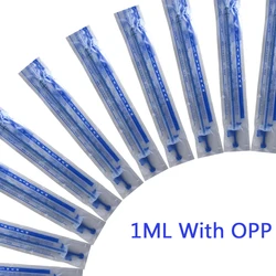 1ML Without Needles Plastic Nutrient Syringe Sample Measuring Glue Pet Feeding Kithchen Car Tool With OPP Bag 5/10/20/50/100PCS