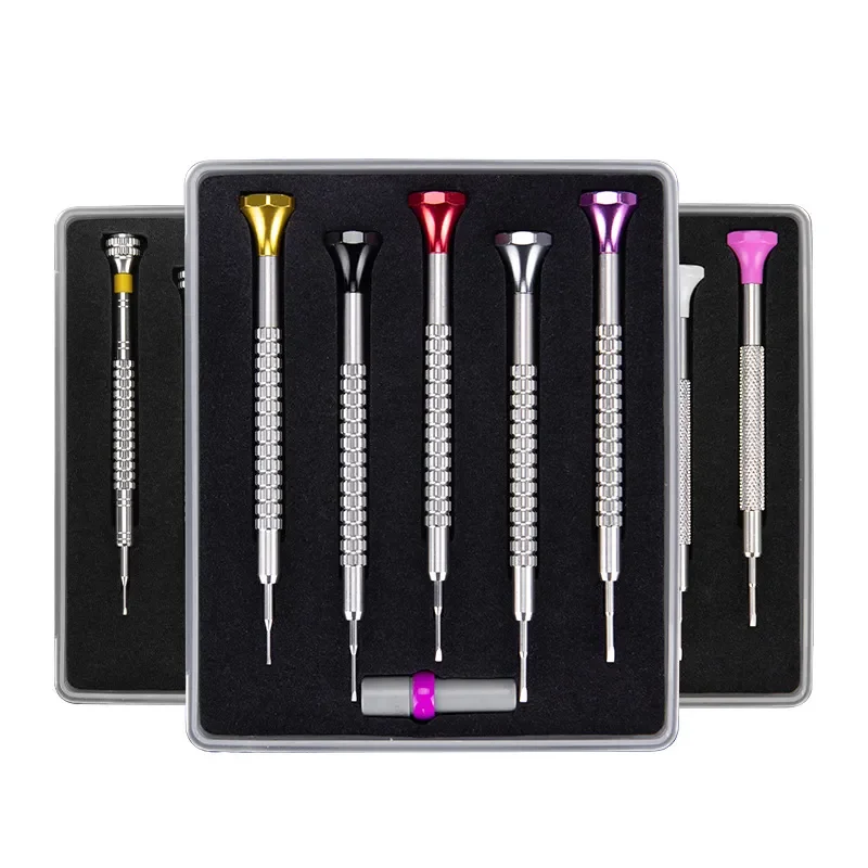 5 in 1 Watch Repair Tool Stainless Steel Screwdriver Set for Watch Glasses Maintenance Precision Screwdrivers Kit