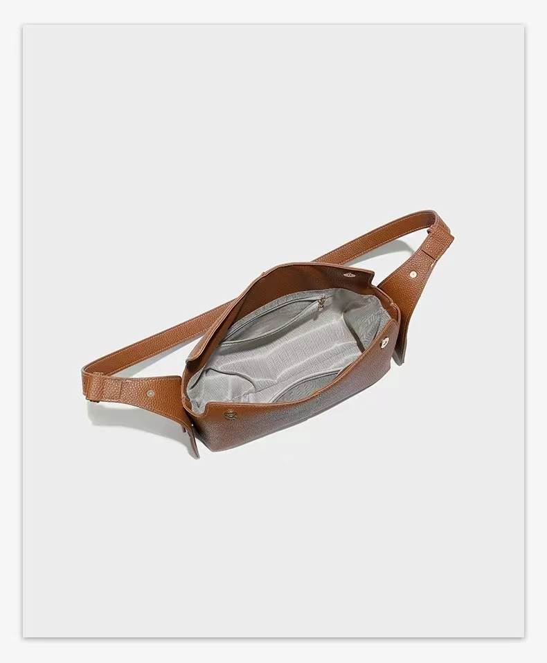 2024New Niche Designer Luxury Retro Pillow Bag Maillard Style Exquisite Versatile Shoulder Bag High-end Casual Simple Eaves Bag