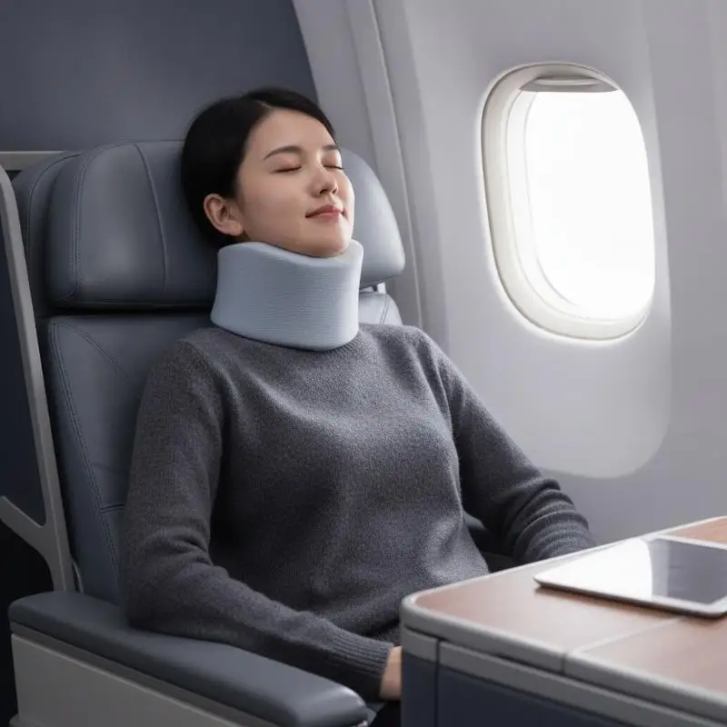 Neck Brace, Foam-filled Cervical Support Traction Device Neck Stabilization & Pressure Relief Device Adjustable Neck Stabilizer