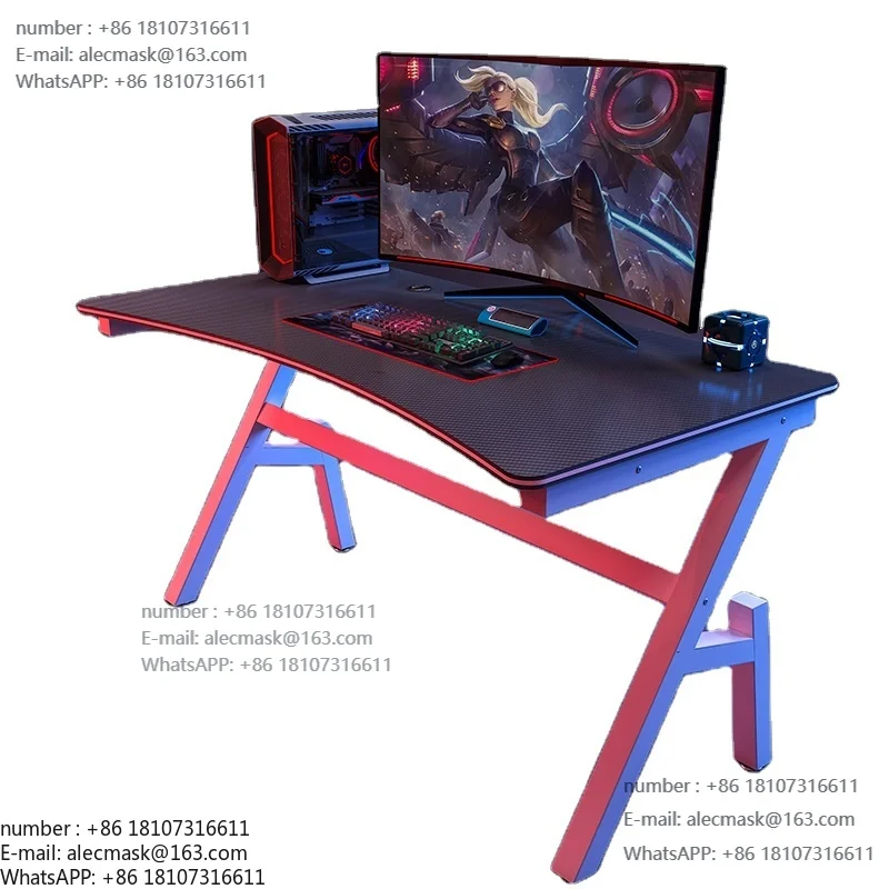 

Офисная мебель, домашний игровой стол, эргономичный металлический черный компьютерный игровой стол