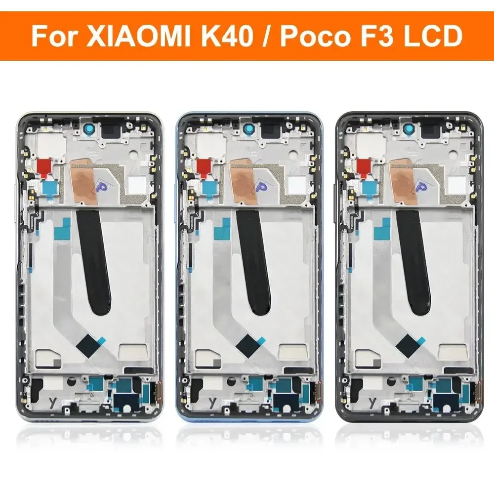 AMOLED For Xiaomi Poco F3 M2012K11AG LCD Display Touch Digiziter Assembly Sreen Replacement For Xiaomi Poco F3 LCD With Frame