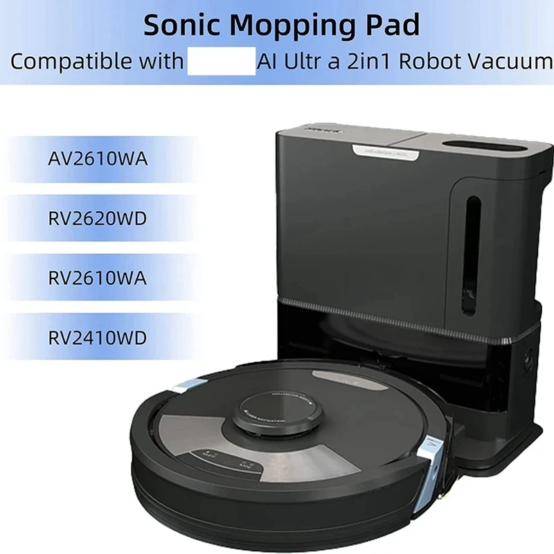 الروبوت فراغ ممسحة استبدال ، 2 في 1 روبوت الملحقات ، متوافق ل القرش RV2610WA ، AV2610WA ، AI الترا