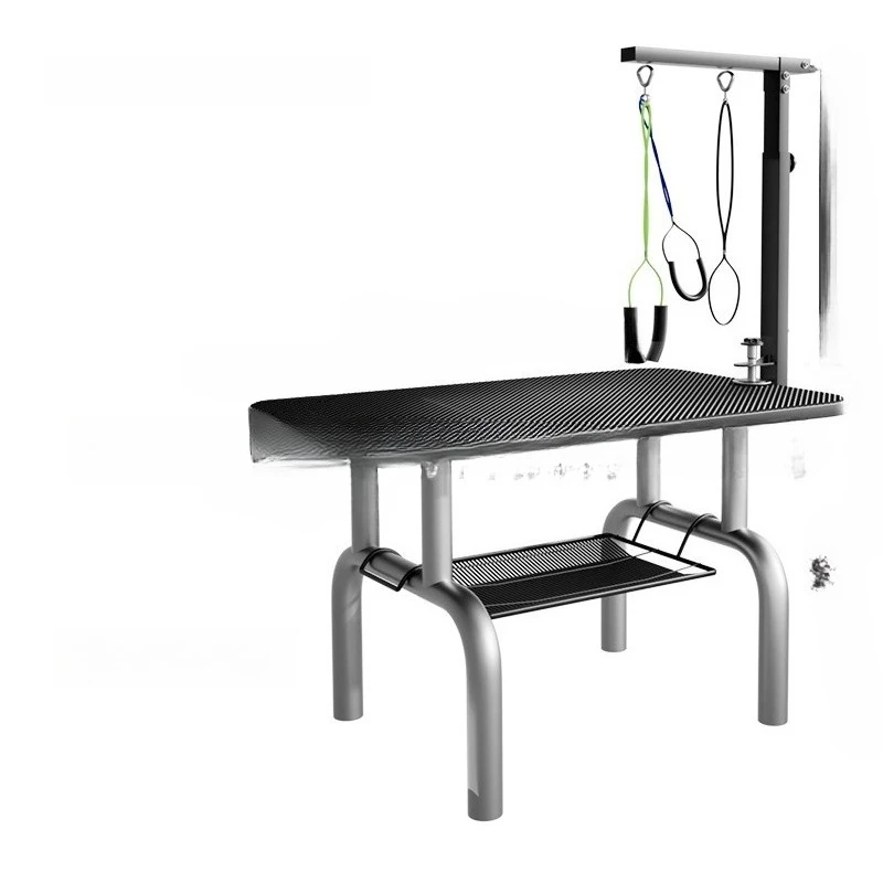 

Pet grooming table, folding pet bathing, hair dryer, shearing and fixing rack