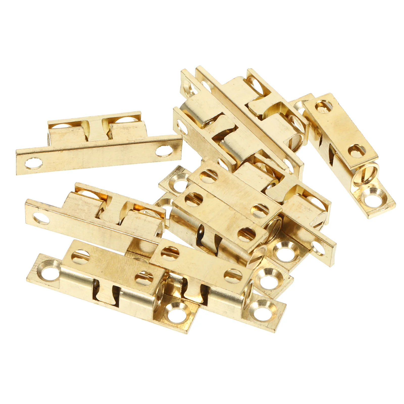 

10Pcs Brass Ball Catch 40mm Door Latch Cabinet Ball Roller Catch Replacement for Furniture Cabinet Drawer Wardrobe Rv Doors