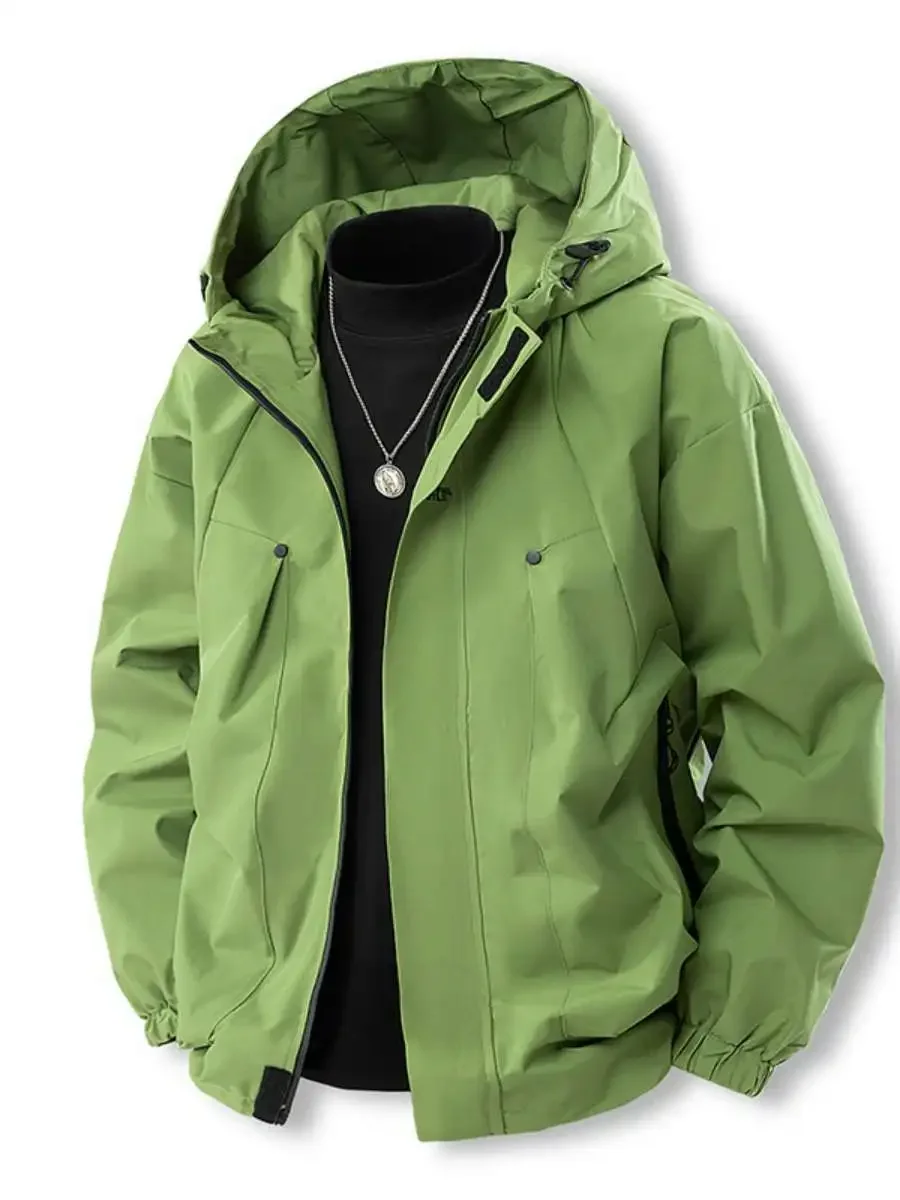 

Уличная мужская куртка, весенне-осенняя ветрозащитная спортивная куртка с вышитыми буквами, повседневная свободная посадка