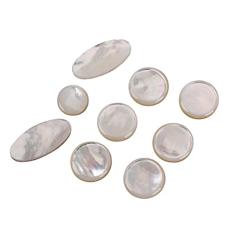 

A set of Saxophone key white shell sheets