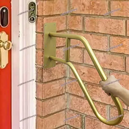 Industrial Wind U shaped Water Pipe Step Handrails Stair Safety Handrails Anti Safety Ladder Handrail