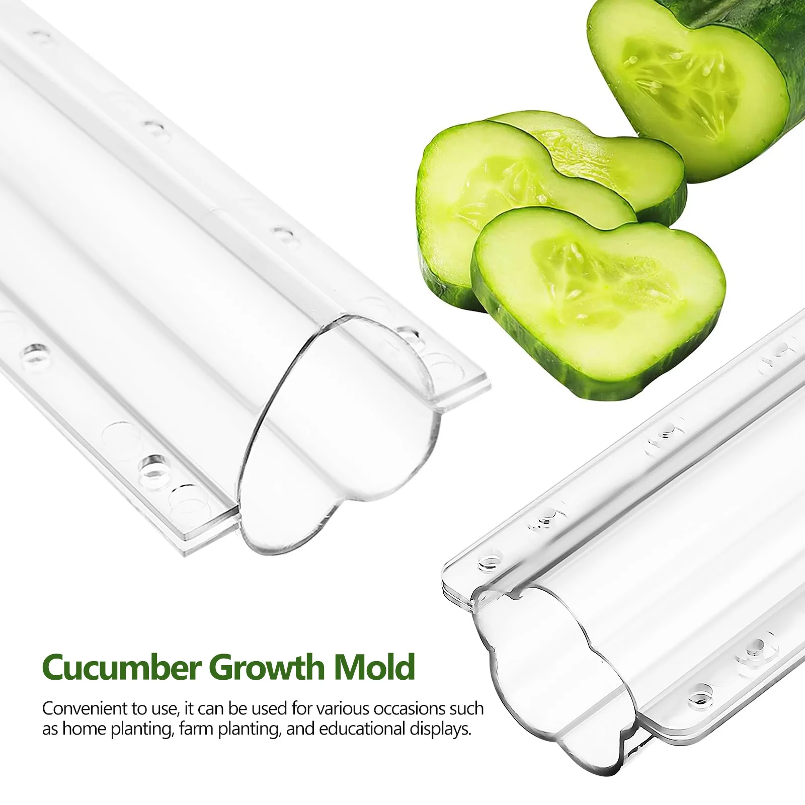

4 Pcs Garden Fruit Mold Cucumber Shaper Molds Shaping Accessory Mould and Vegetable