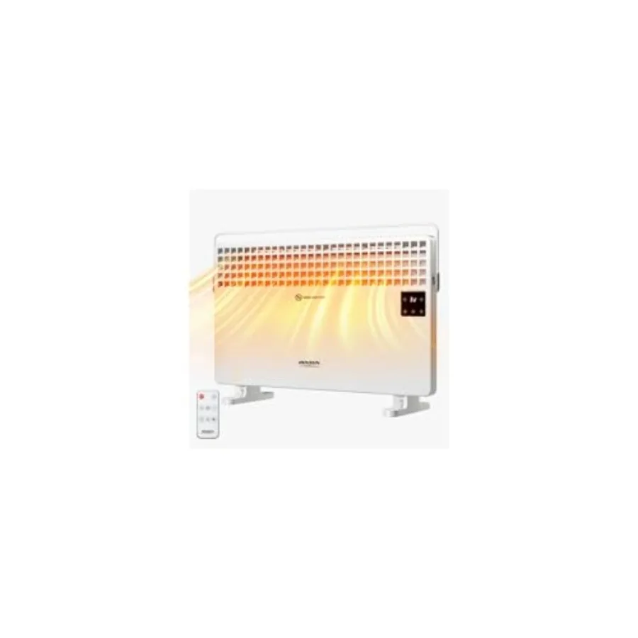 1500W Flat Panel Heater w/Remote Control, Convection Space Heater w/LCD Touch Screen and Temperature Adjustment, 3 Heating Mode