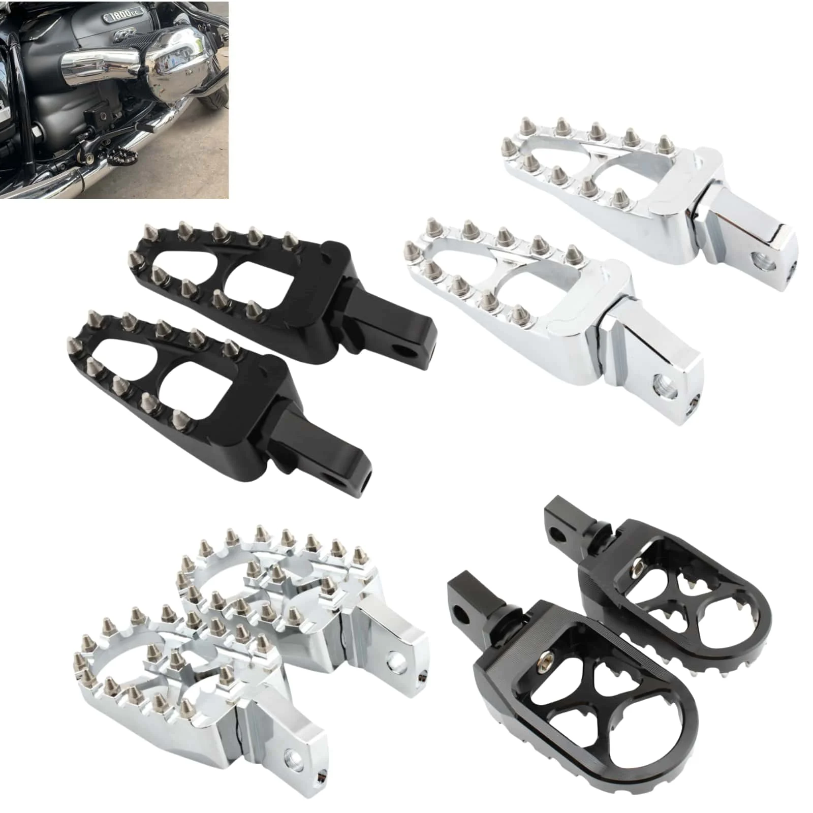 For BMW R18 R18 B Classic Seat Moto Accessories Front Footpegs Seat Motorcycle Modified Parts CNC Aluminum Alloy Non-slip