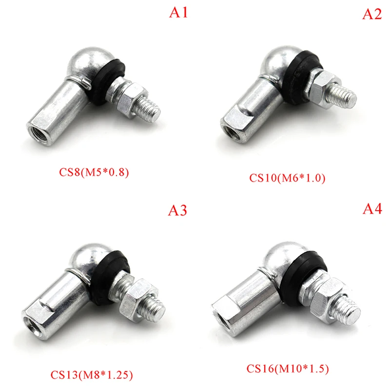 Hot Sale 1PC High Quality Ball Head Joint Rod End Bearing M5 M6 M8 M10 Right Angle CS8/CS10/CS13/CS16 Anti-dust Ring