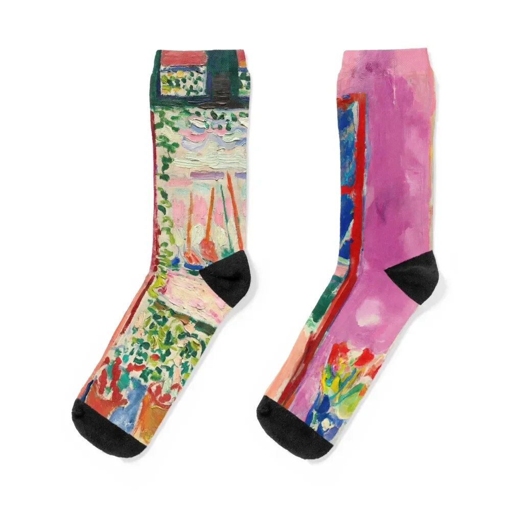 

Matisse Open Window Socks sheer luxe Soccer Toe sports Socks Ladies Men's loose fashionable colored Socks Men Women's