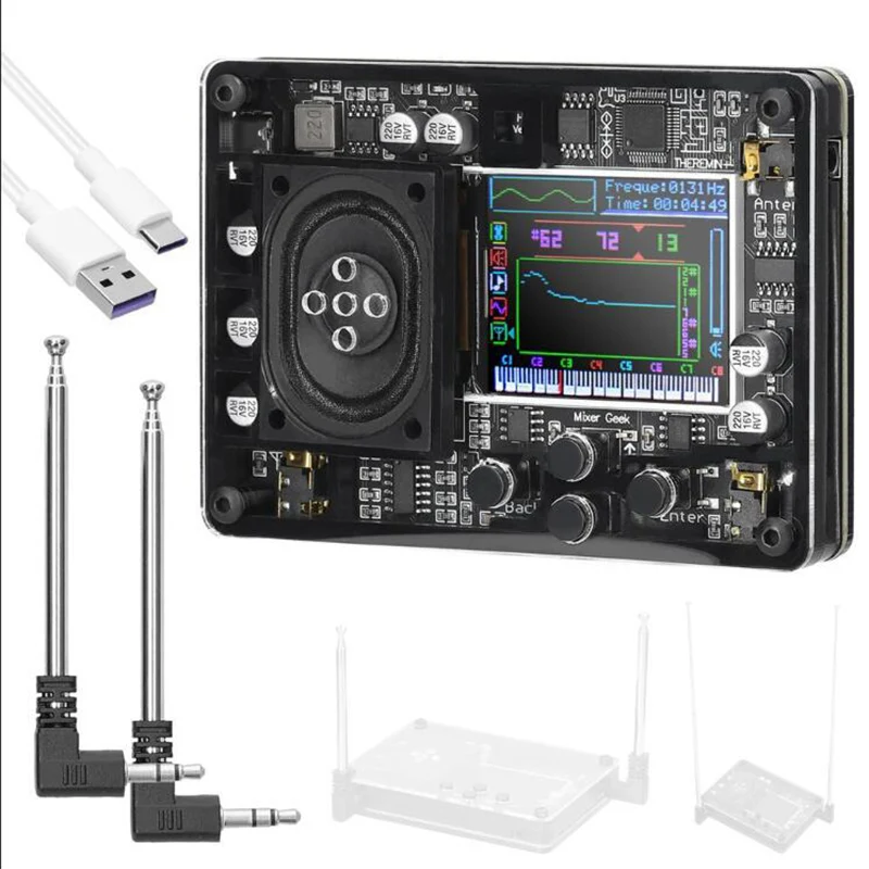 

Mini Trayman Music Electronic Creative Instrument Retro Multi Sound Creative Toy OLED Screen