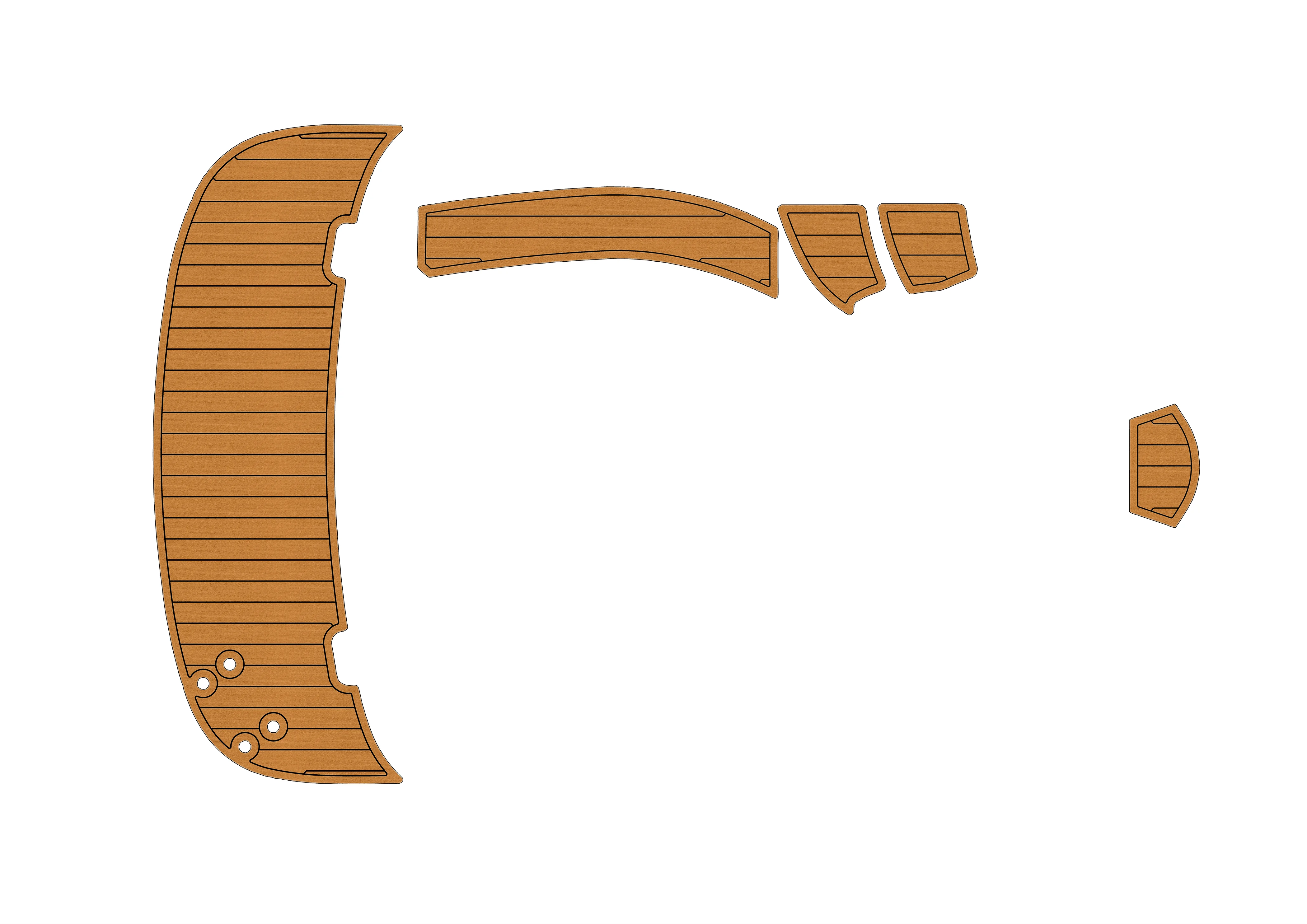 

Bayliner A8 1/4 дюйма, 6 мм, пенопласт EVA, нескользящий морской коврик из тикового дерева, настил из ПВХ, оздоровительный ковер, морской пол