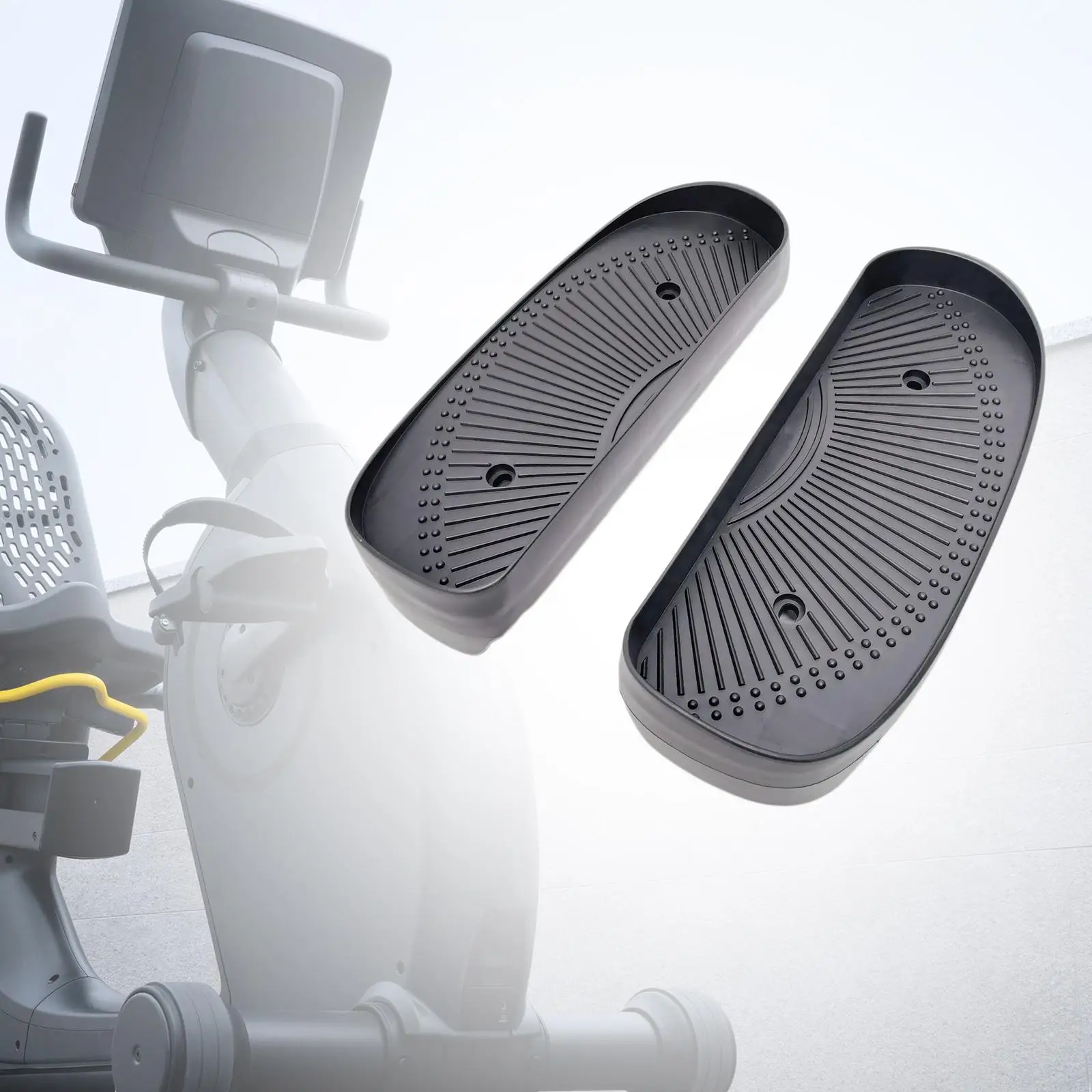 2x Elliptical Machine Pedals Replacement Parts Fitness Footboard for Gym Use