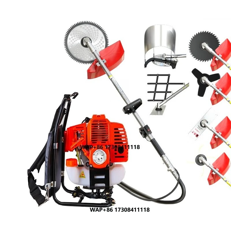 

Four-Stroke 58.7CC Brush Cutter - Versatile Agricultural Mower for Lawn and Garden Care