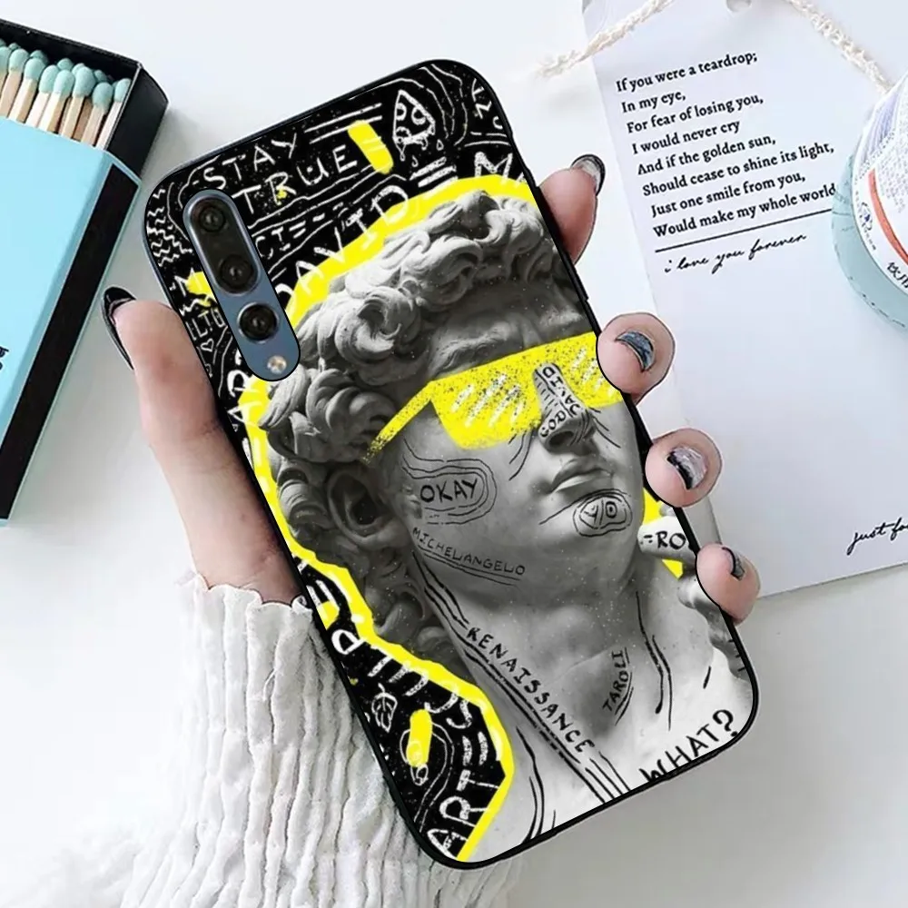 David Mona Lisa Phone Case For Huawei P 8 9 10 20 30 40 50 Pro Lite Psmart Honor 10 Lite 70 Mate 20lite