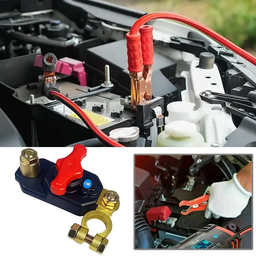 12V/24V Universal Car Battery Disconnect Switch Unidirectional Rotating Battery Switch Anti-Power Off Leakage Circuit Breaker
