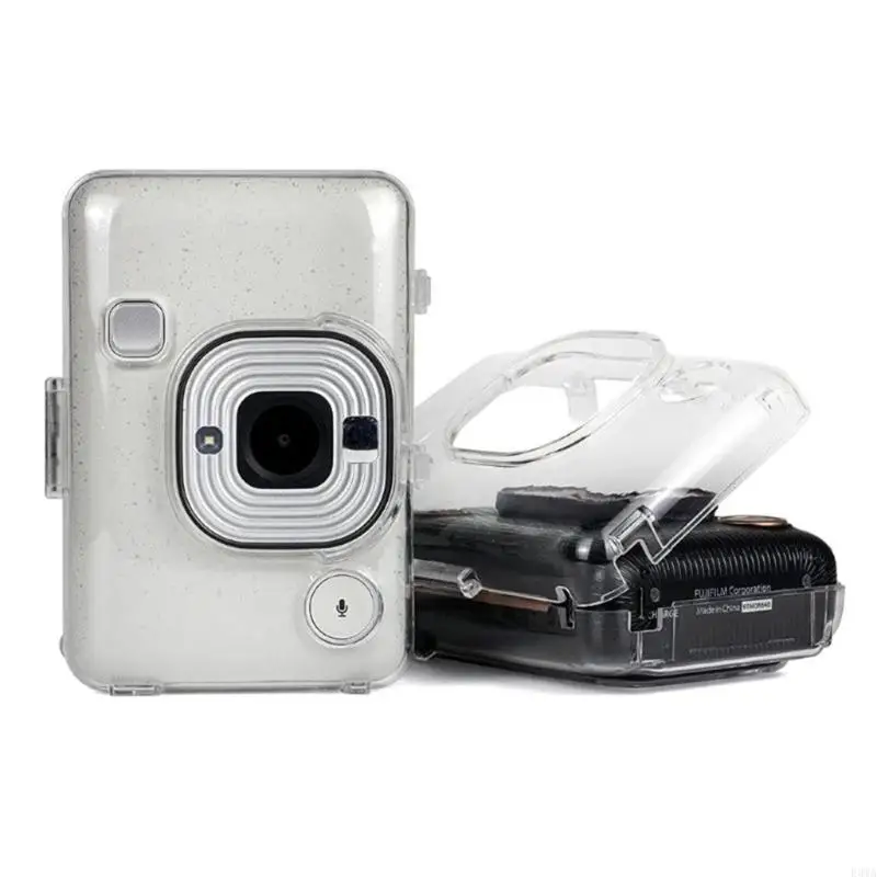 F3MA Bảo Vệ Ốp Lưng Trong Suốt Cho Mini Liplay Camera Pha Lê Vỏ Cứng Dây Đeo