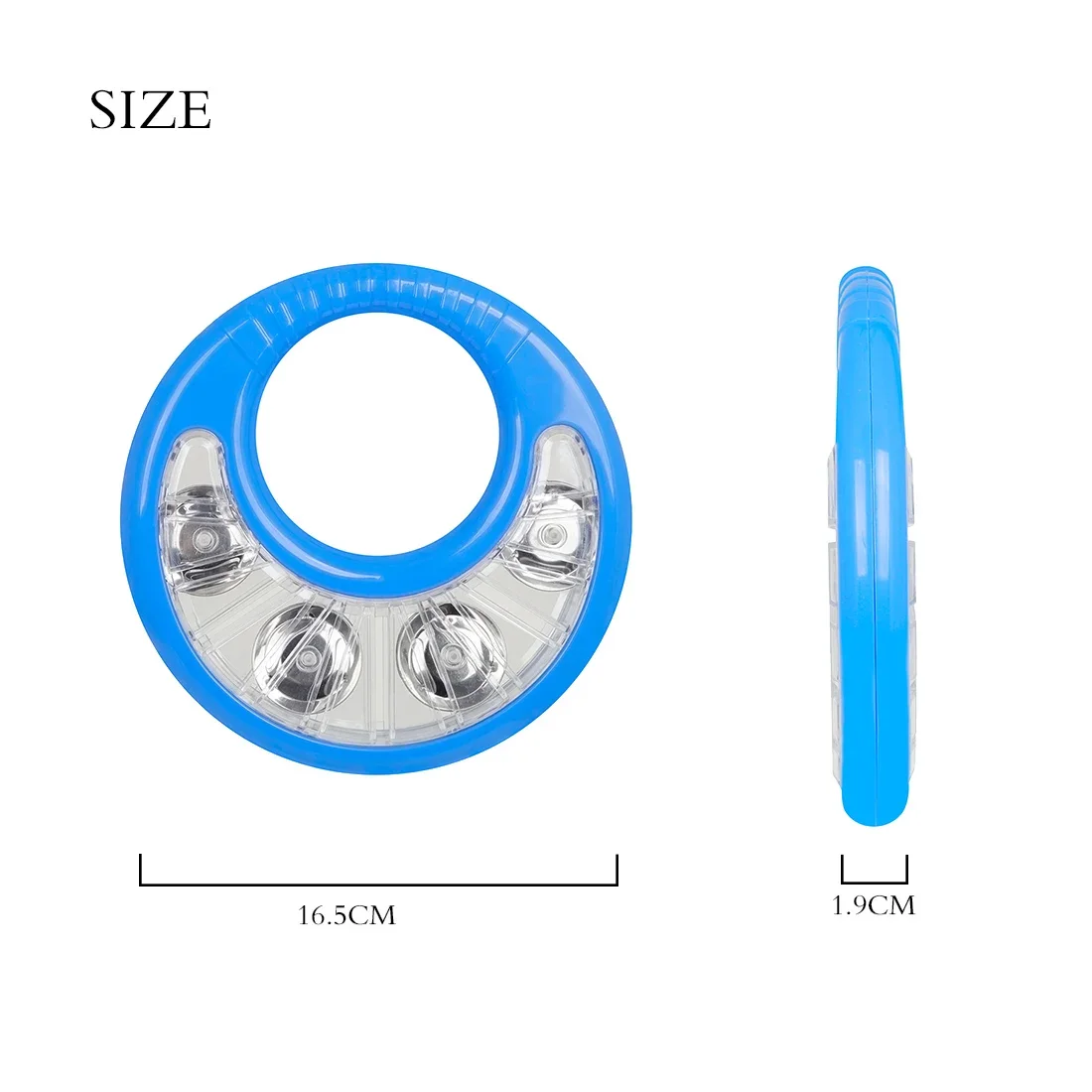 Color Hand Bell Tambourine Dual-sided Children's Enlightenment Tools Flower Tambourine Ring Percussion Instrument Accessories