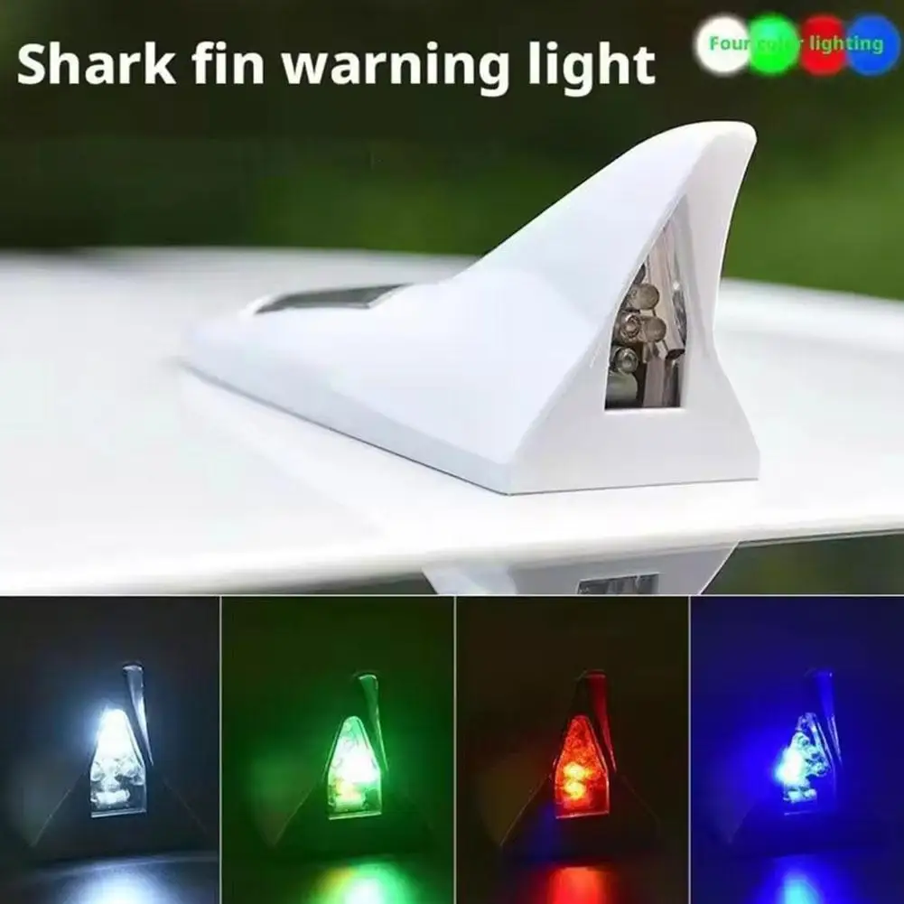 

НОВЫЙ универсальный светодиодный светильник, автомобильный светильник с плавником акулы, антенна на крыше, безопасный модификация автомобиля, задний фонарь для вождения с предупреждением на солнечной батарее Ante M2K5