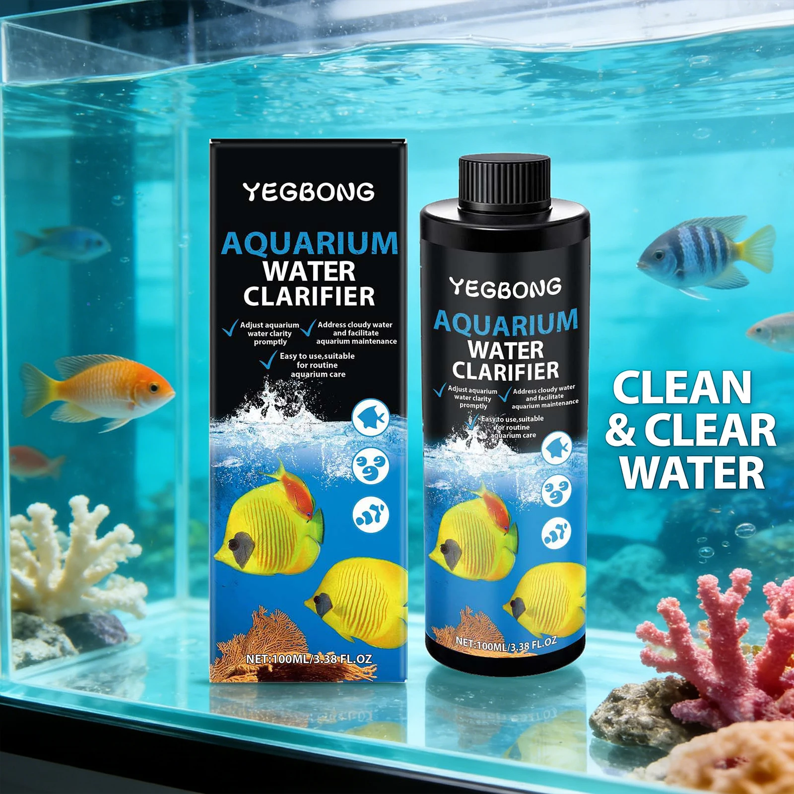 

Fish Tank Cleaner Removing Scale Improve Water Quality Reduce Bacteria Freshwater Aquarium Cleaning Sponge Daily Maintenance Kit