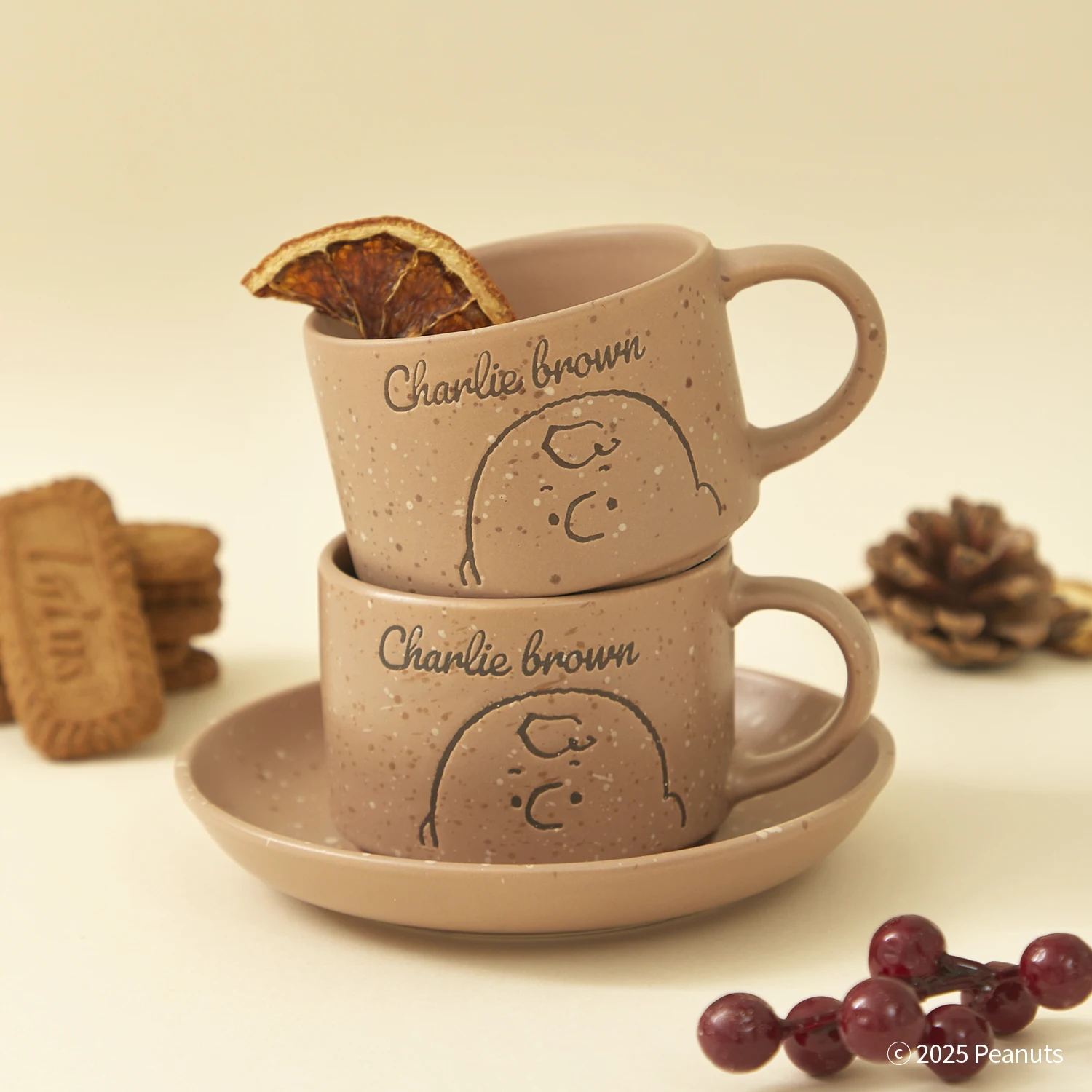 피너츠 스누피 머그&소서 2P 세트 / 머그, 캐릭터, 홈, 인테리어, 주방, 플레이트, ... - 4