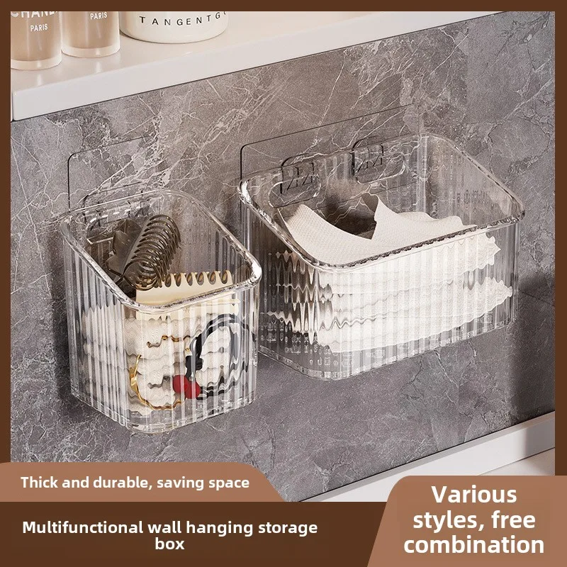 Bathroom Shelfs Waste Face Towel Wall-mounted Storage Box Bathroom Secondary Cotton Soft Towel Facial Tissue Bathroom Rack